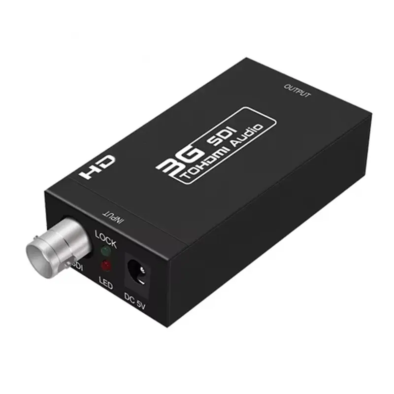 

【HOT-PRICE!】For Monitor HDTV Compatible SDI To Converter Audio Video BNC Adapter HD 3G SDI To HD& DC 5V 1A EU Plug