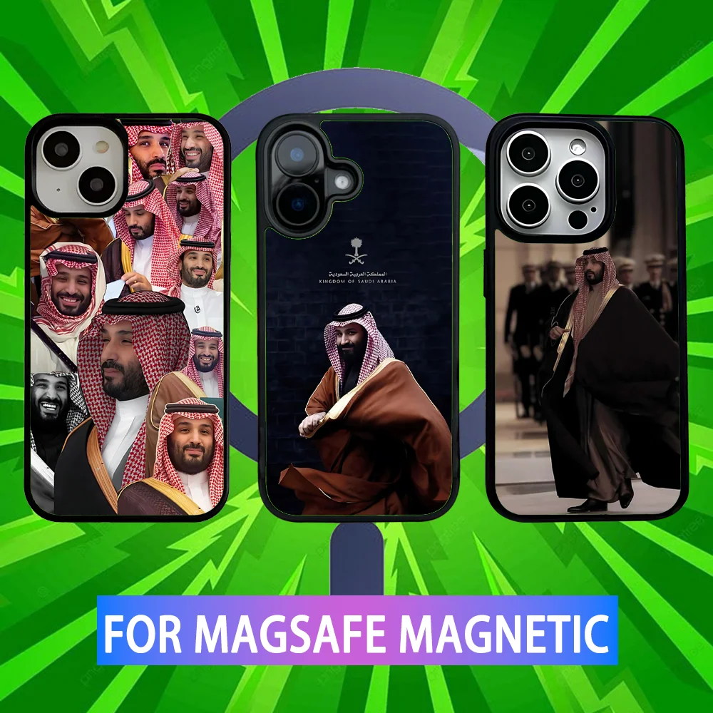 

Mohammed bin Salman Phone Case For iPhone 16,15,14,13,12,11,Pro,Max,Plus,Mini,SE New Magsafe Magnetic Wireless Charging