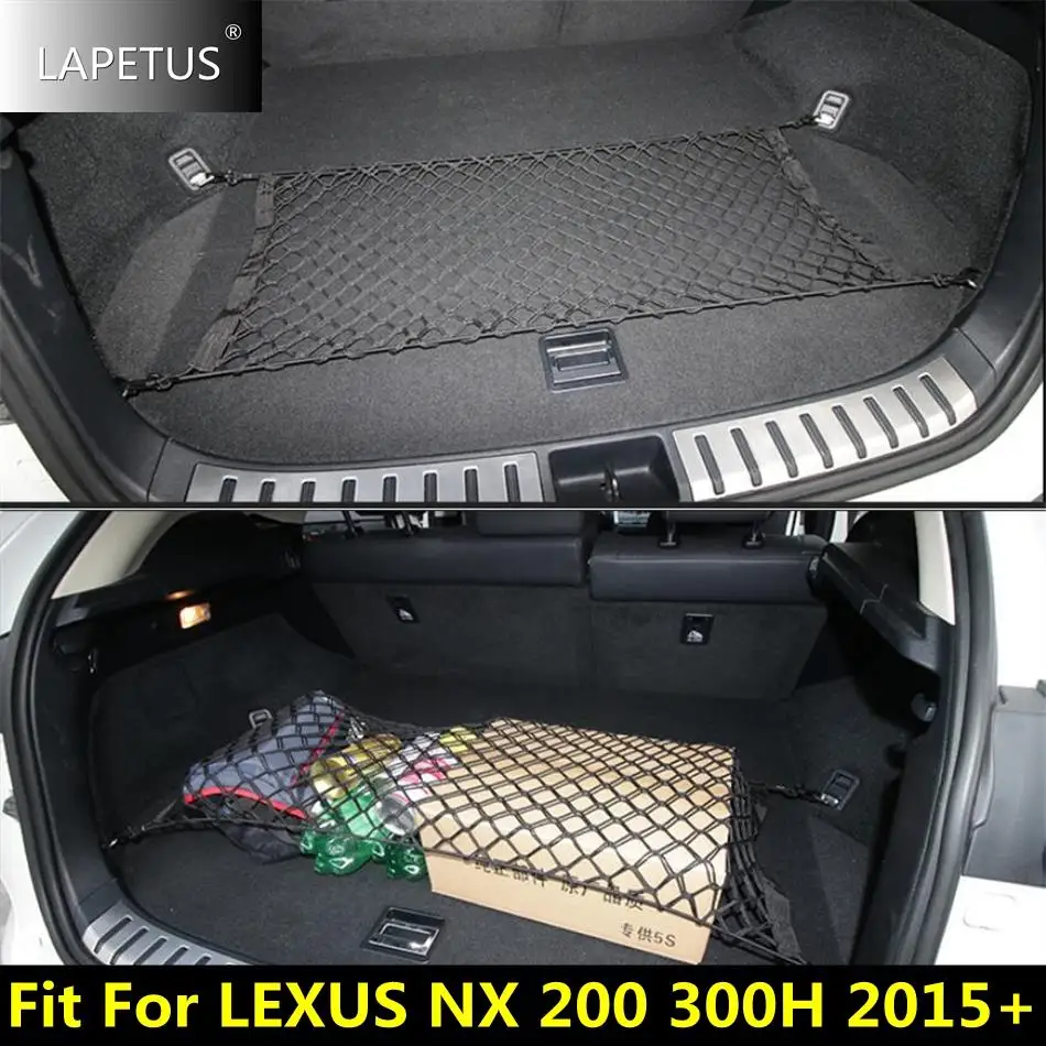 

Car Accessories Elastic Rear Trunk Cargo Storage Organizer Luggage Net Holder Net Cover Kit Fit For LEXUS NX 200 300h 2015- 2020