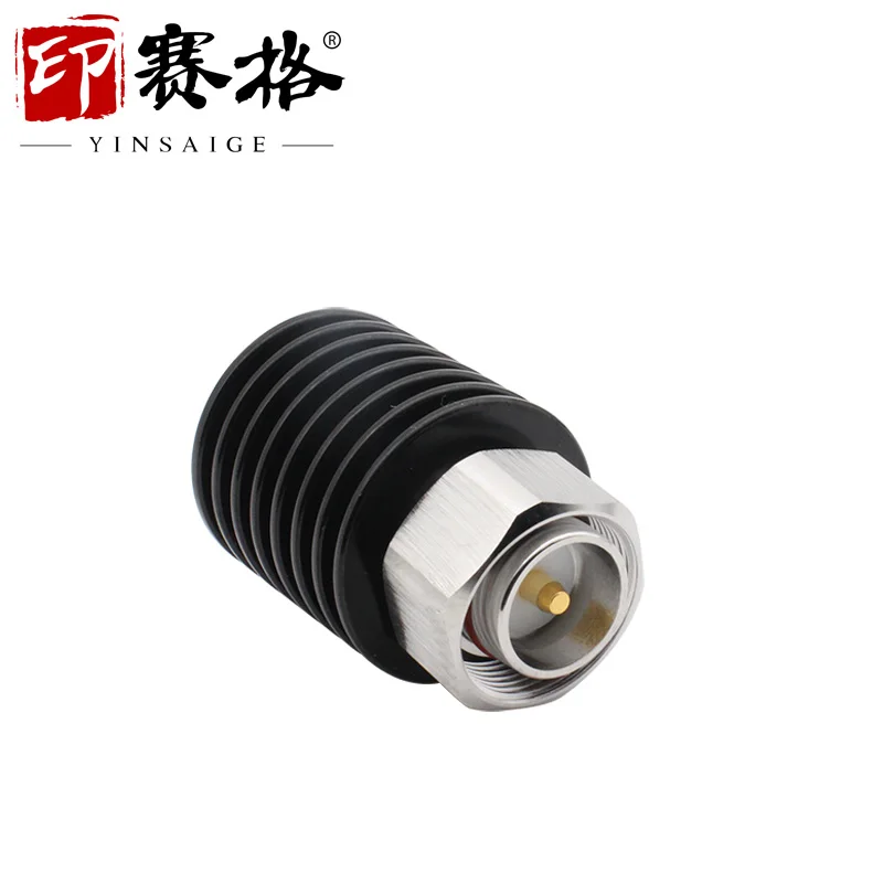 4.3/1.0 male high power coaxial load 10W with heat sink 6GHZ low standing wave mini-din male 3