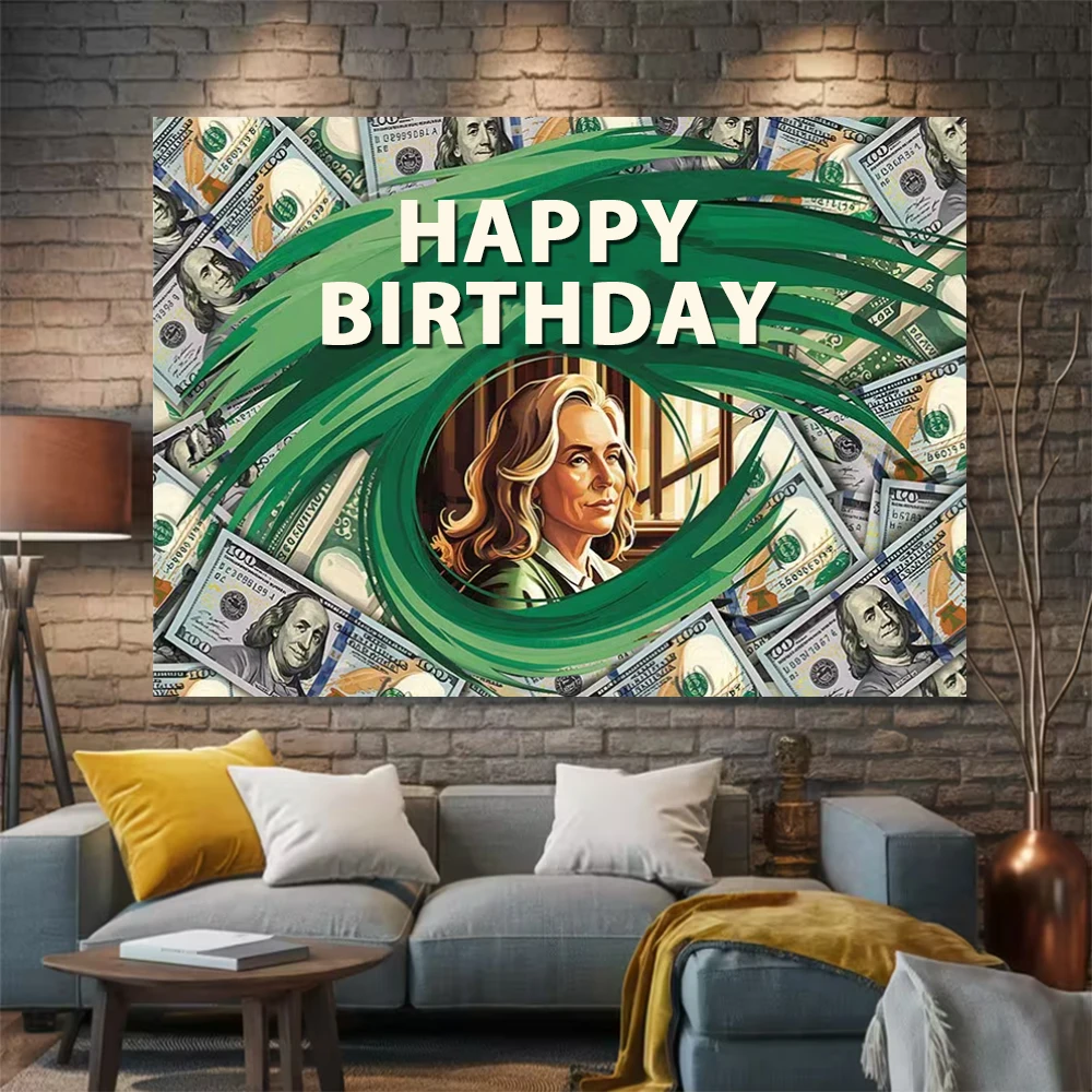 خلفية تزيين حفلات أعياد الميلاد الأمريكية اللامعة بوزن 100 دولار، خلفية للتصوير الفوتوغرافي على طراز المال القديم من Bitcoin Mafia Rap #3
