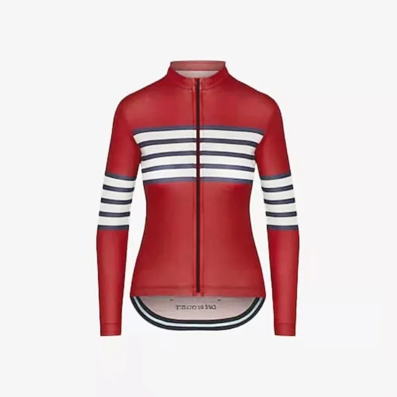 Cafe Du Cycliste Women Cycling Jersey Autumn Thin Long Sleeve Cycling Wear Kit Autumn Mtb Road Bicycle Jersey Ciclismo