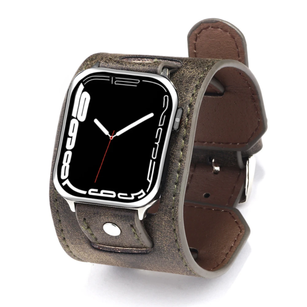 bracelet for apple Watch band 49mm 44mm Retro correa 40mm 38/42mm leather watchband iwatch series ultra 8 7 6 5 4 Se 41mm/45mm