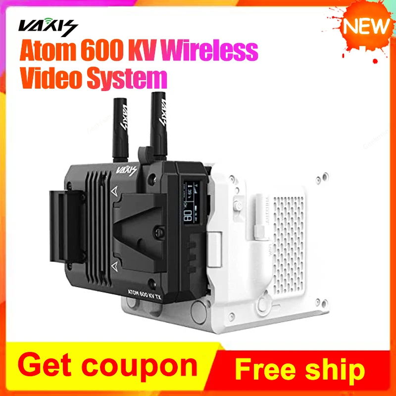 Vaxis Atom 600 KV Wireless Video Transmitter and Receiver 600 KG Kit Compattible with RED Komodo Camera SDI/HDMI-compatible