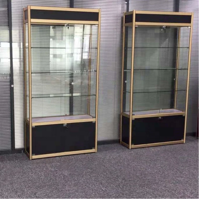 customized.Boutique Glass Cabinet Showcase Product Display Retail Showcase Cabinet with LED Light