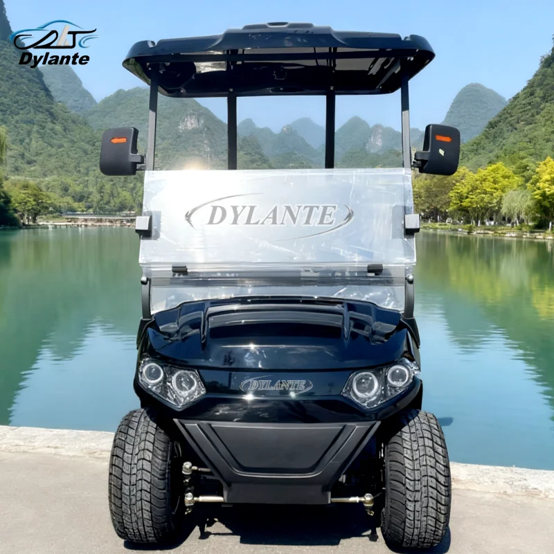 Fashionable Outdoor Leisure And Entertainment 60v 4kw Electric Scooter Club Car Commercial Off-road Luxury 2 Seater Golf Cart