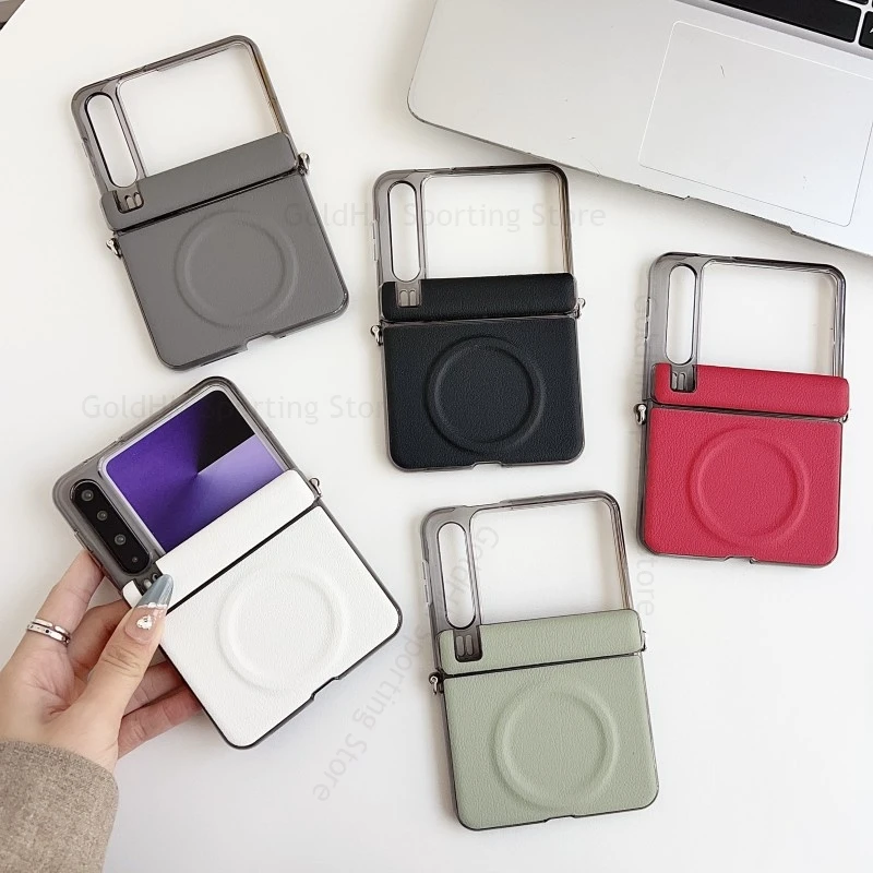 

Shell For Huawei Pura X 5G For Magsafe Magsafing Leather Phone Case For Huawei Pura X 5G Wireless Charger Magnetic Hard PC Cover