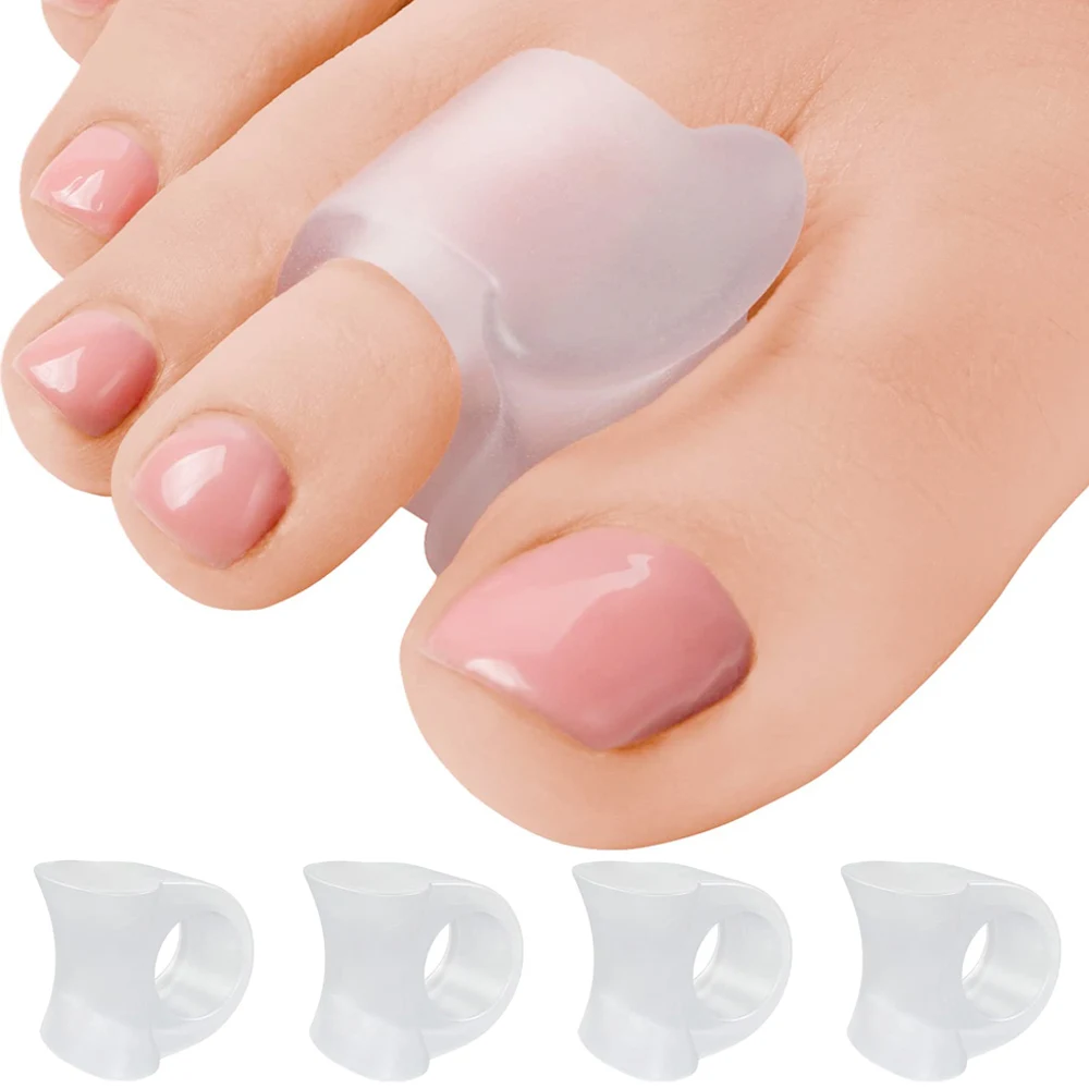 

2pcs Toe Separators to Correct Bunions and Restore Toes Bunion Corrector for Women Men Toe Straightene Pedicure Foot Care Tool