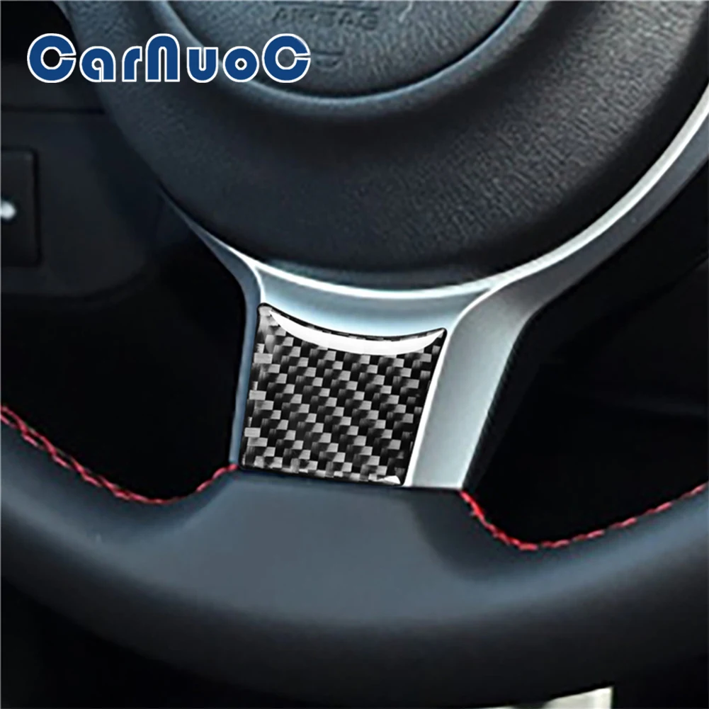 

Car Stickers Steering Wheel Below Decorative Trim For Toyota 86 Subaru BRZ 2017 2018 2019 Carbon Fiber Interior Accessories