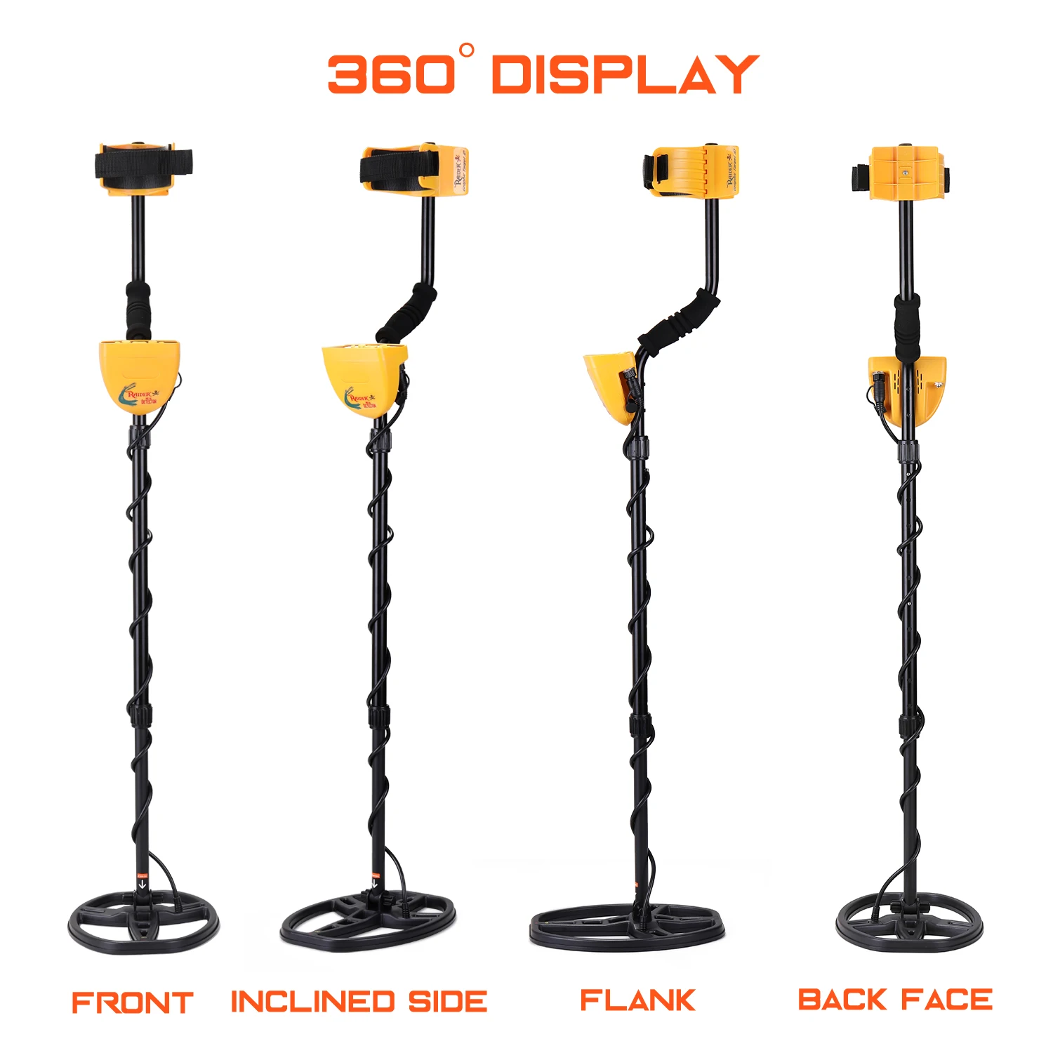 Professional Underground Gold Metal Detector MD-6450 Deep Search Gold Digger Treasure Hunter Data Show and Back Light Function