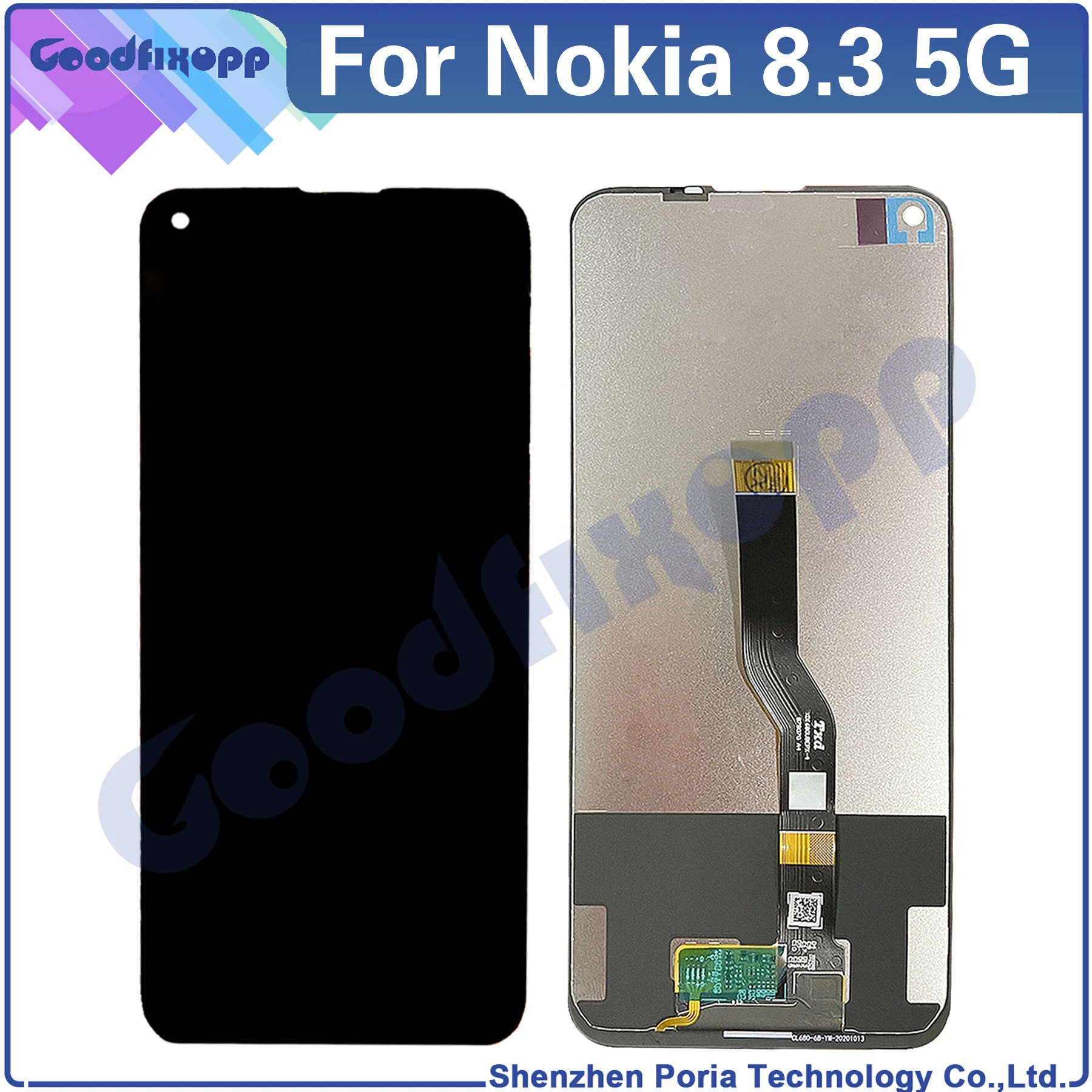 

For Nokia 8.3 5G ​TA-1243 TA-1251 LCD Display Touch Screen Digitizer Assembly Replacement