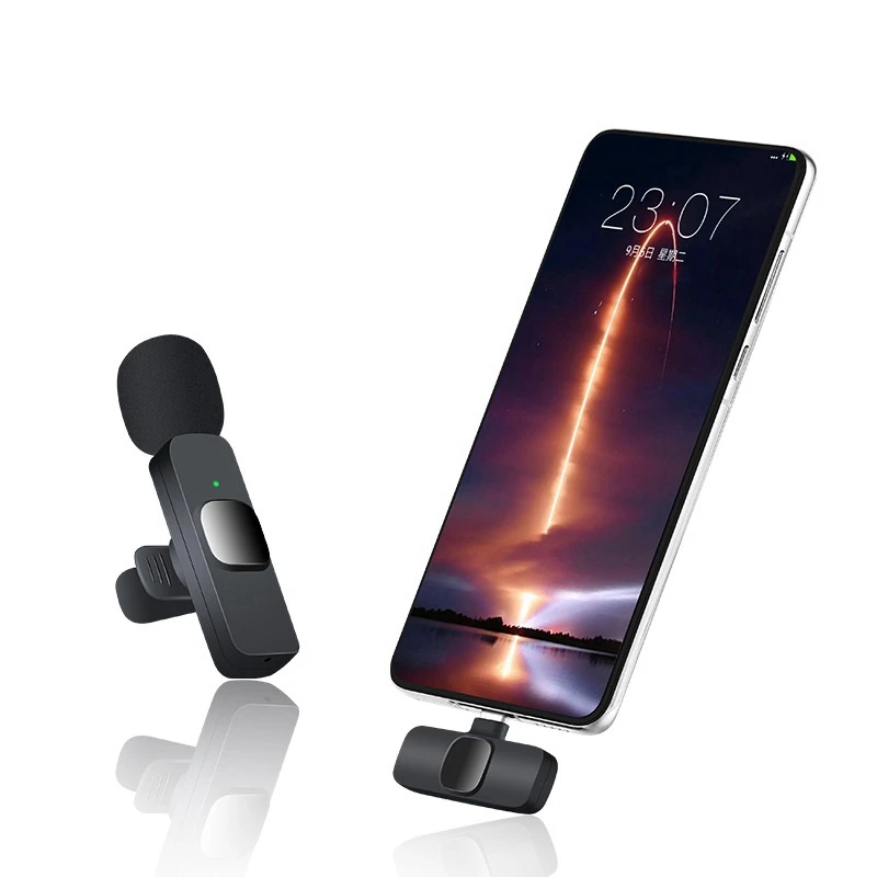 Receptor De Microfone De Cancelamento De Ruído Preto, Adaptador Para Gravação De Vídeo, Live Stream,Tiktok,Vlog, Apresentação