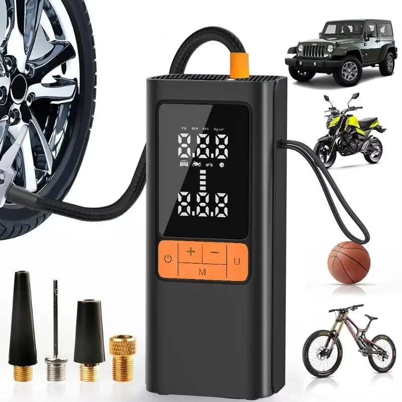 Portable 150 psi DC12V Digital Abs Tire Inflator Electric Car Air Pump Tire Inflator Car Bicycle Motorcycle Ball