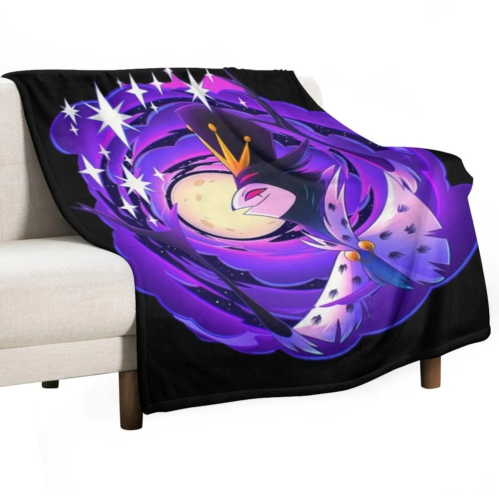 

Stolas - Helluva Boss Throw Blanket For Decorative Sofa For Sofa Thin Travel for winter Blankets