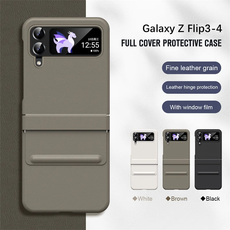 

Ultra Thin Folding Front Film Phone Case For Samsung Z Flip 3 4 5 Anti Slip And Anti Drop All Inclusive Phone Protection Case