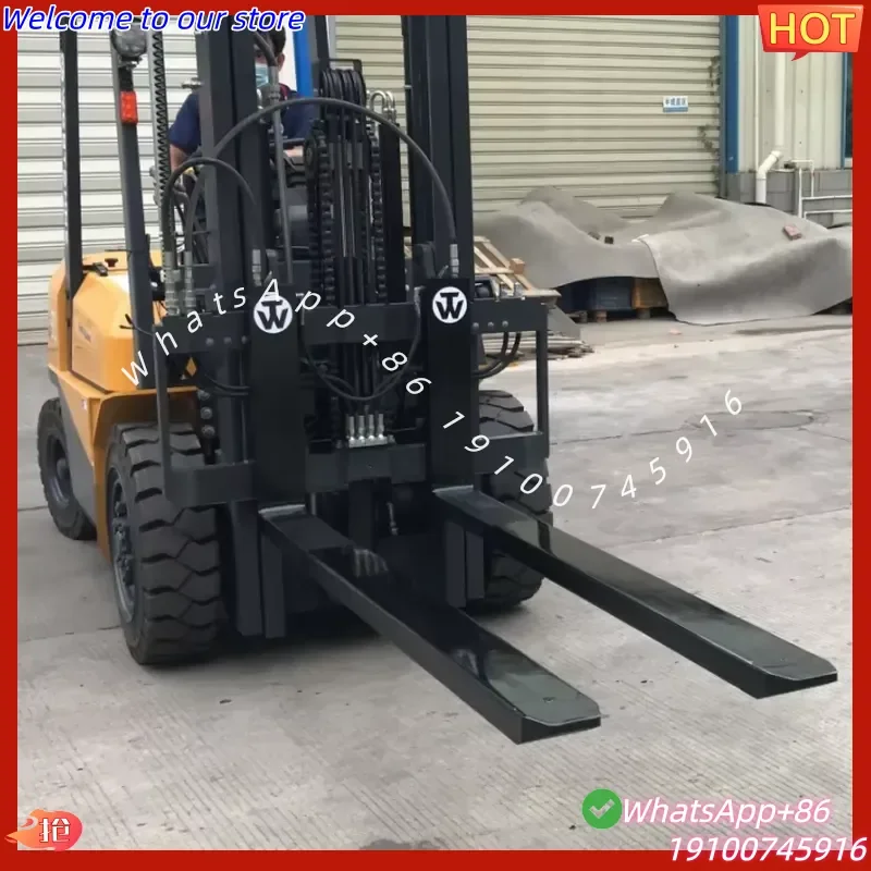 2026Hot Wontonne Telescopic Forks Hydraulic Forklift Attachments Stainless Steel 2500kg Load Capacity Enhance Loading