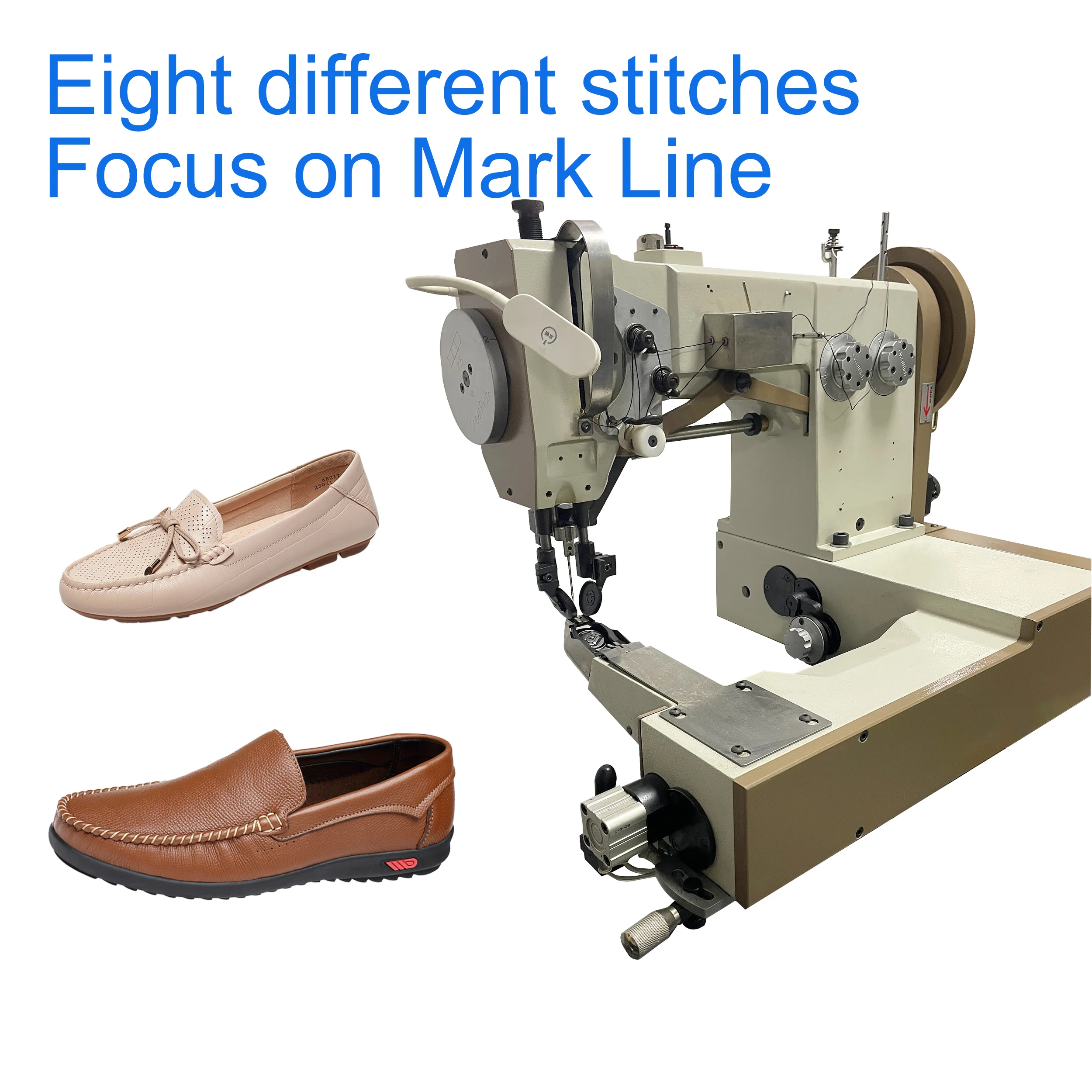 Double Needle Pattern Making Shoe Moccasin Sewing Machine Shoe Making Machine
