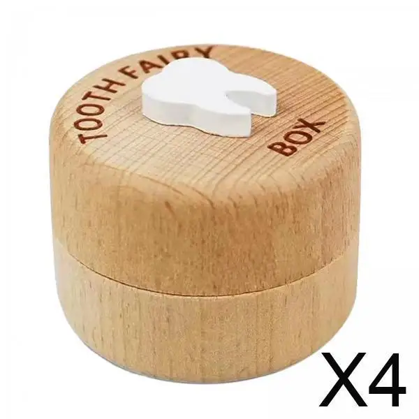 

Customizable Wooden Baby Tooth Storage Organizer Keepsake Container Case for Kids First Tooth Party