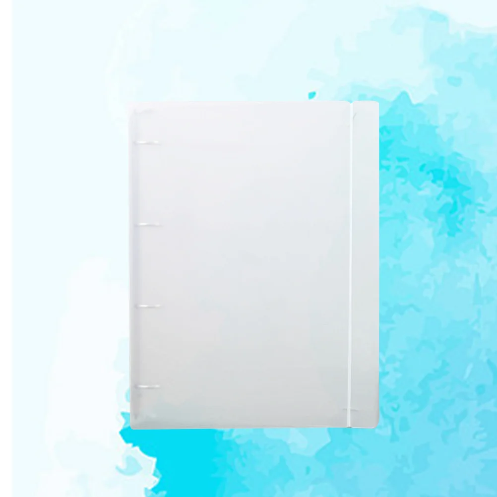 A4 Paper PP File Folders with Inner Clip Semi Transparent Folder Expanding File Office Supplies for Loose-leaf Note