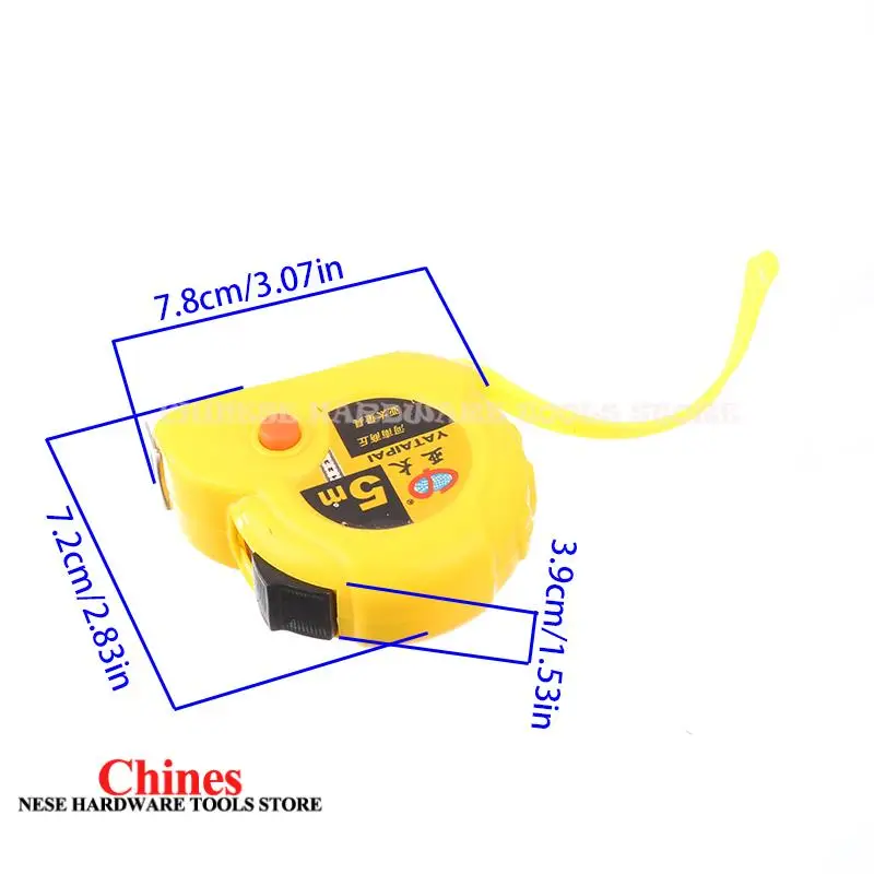 5 متر شريط القياس متري الصلب مسطرة قياس المسافة أداة قياس متر حاكم الصلب الشريط طول أدوات قياس المعادن