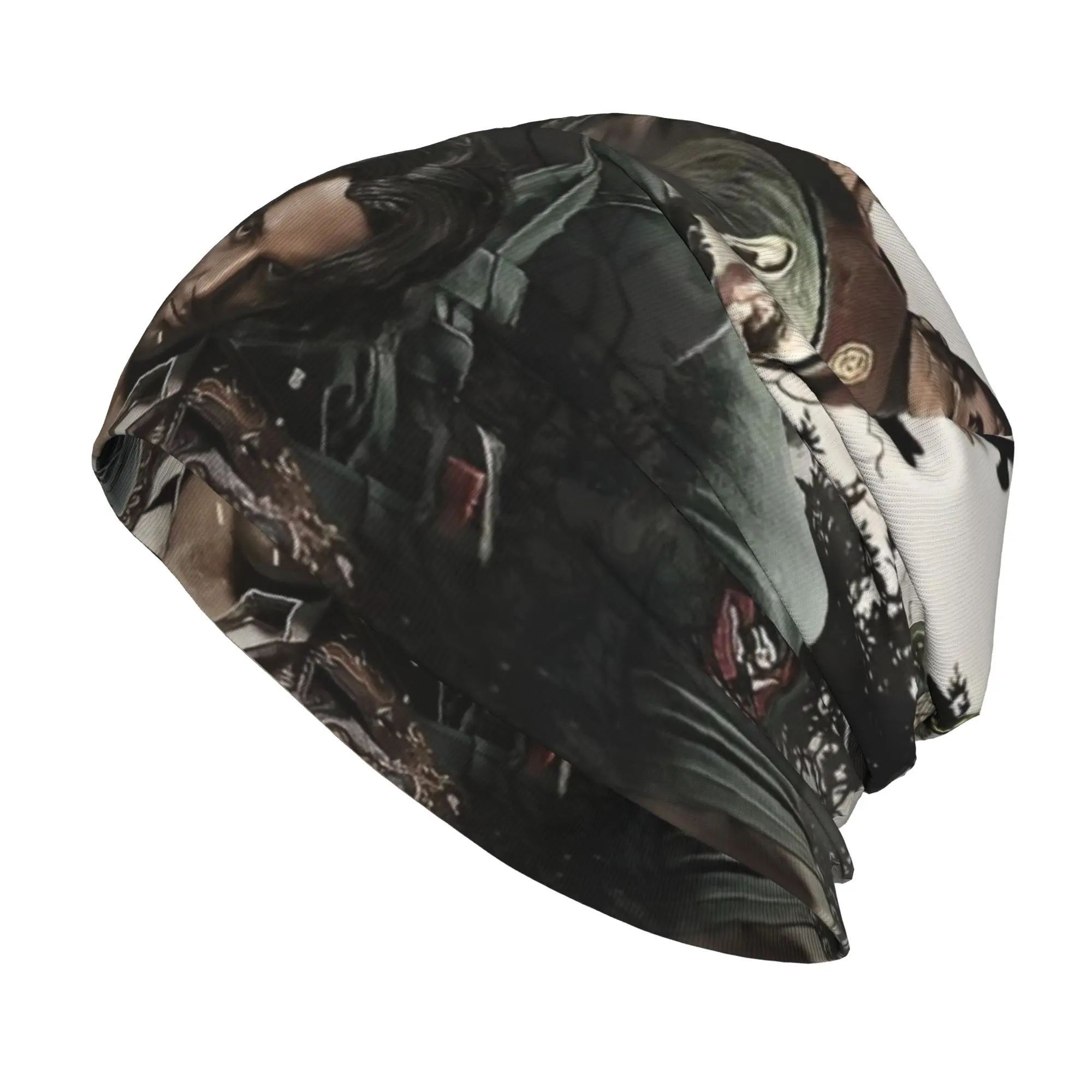 Leon Kennedy Resident Skullies Beanies Hat Eviled Hip Hop Unisex Outdoor Cap Warm Dual-use Bonnet Hat