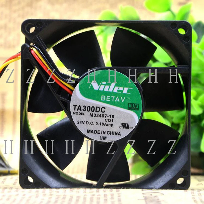 

Вентилятор охлаждения инвертора Z Nidec TA300DC M33407-16 80*80*25мм, DC 24В, 0.18А, 2-проводной # XR