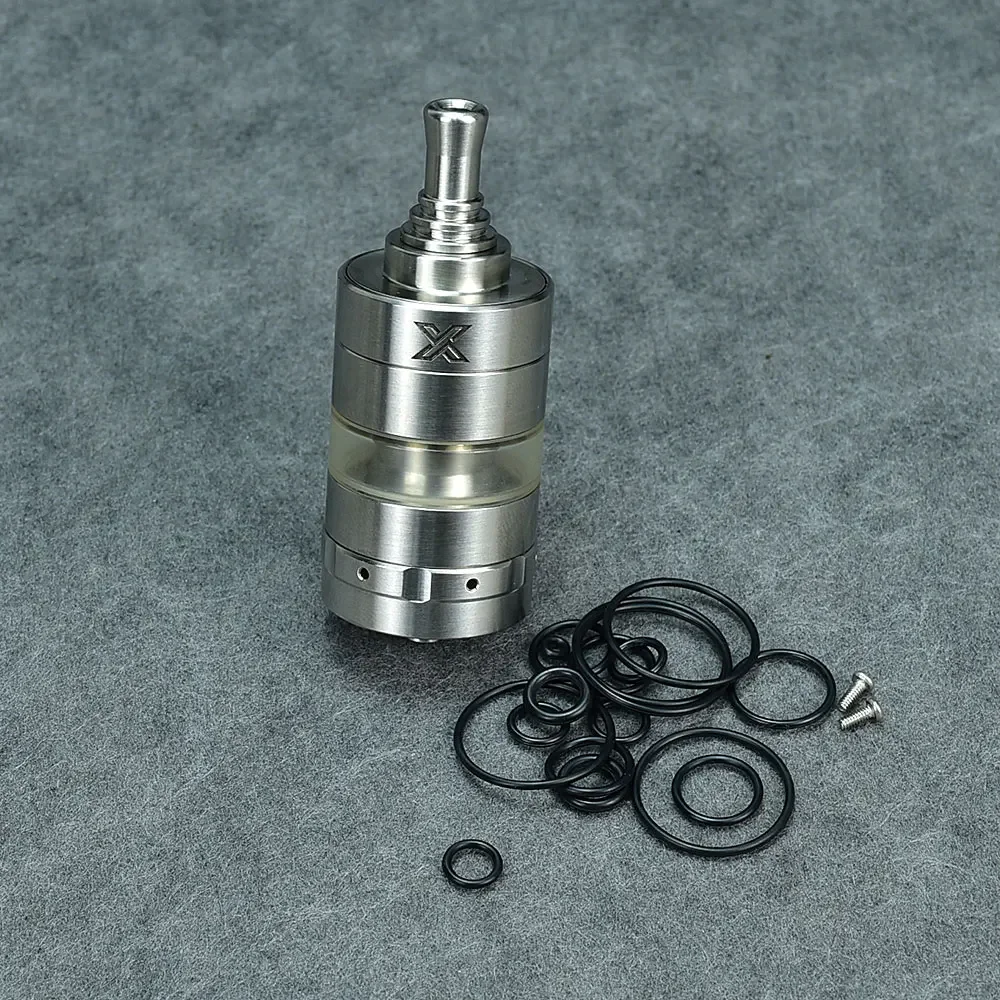 Wolfcoolvape Kayfun X MTL RTA خزان Vape قابل لإعادة البناء 4 مللي 24 مللي متر 316SS رذاذ ملف واحد لسلس MTL Vaping