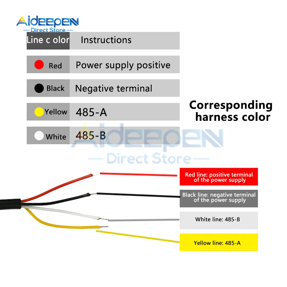 DC 5-28V XY-MD03 Temperature and Humidity Sensor Transmitter RS485 Collector Temperature and Humidity PE Waterproof Probe