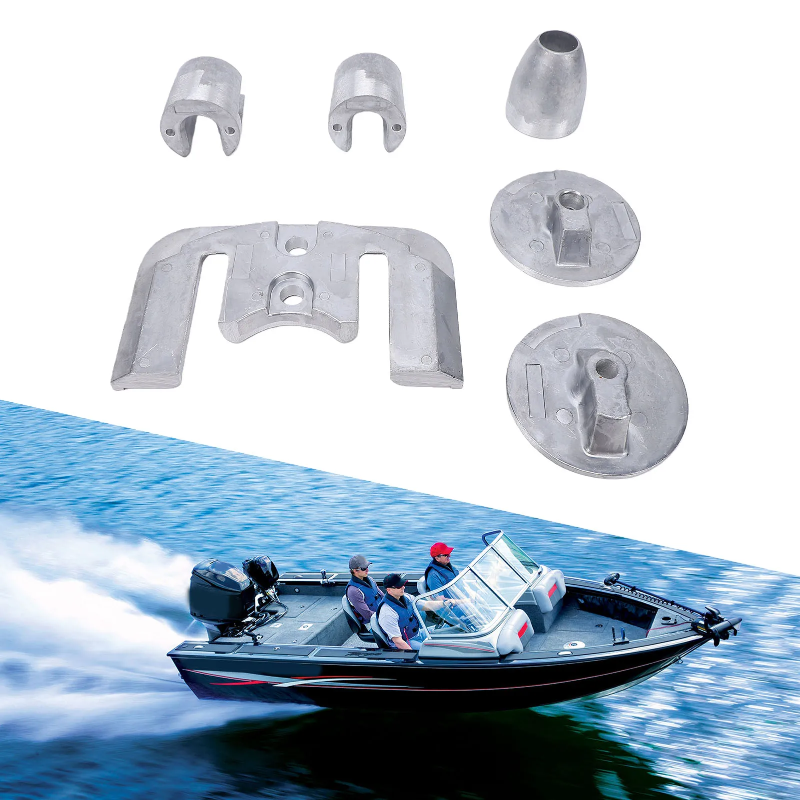 

Replacement 888761Q02 aluminum anodized kit for Mercruiser Bravo 3 III inboard motor manufactured in 2004 and later.