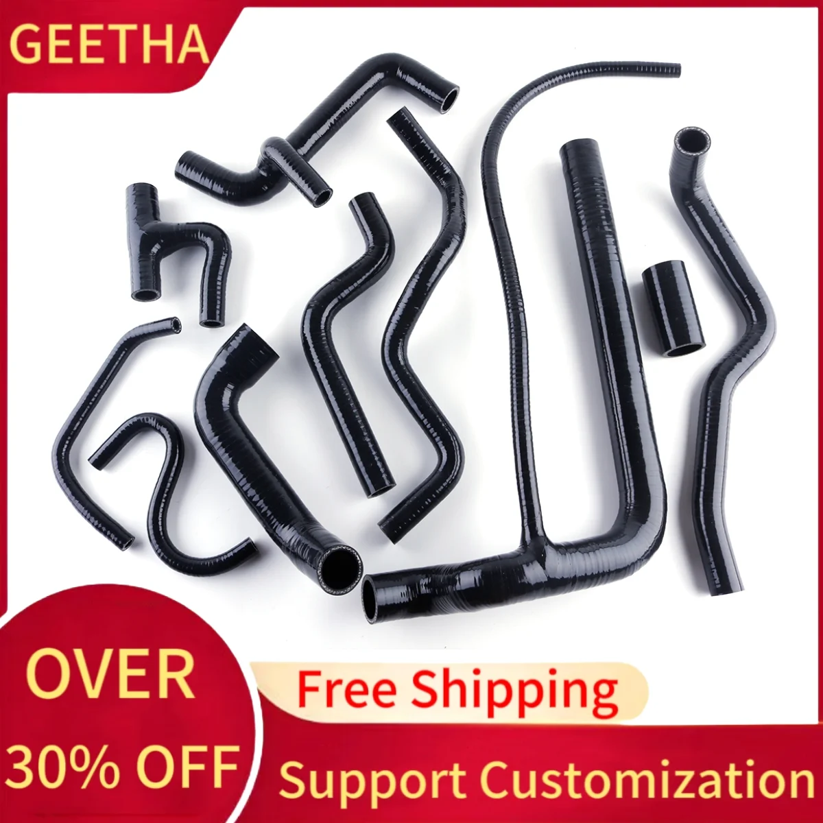 For Volkswagen VW Corrado 1.8 G60 1.8L Supercharged Only 1988-1993 Water Radiator Silicone Hose Kit