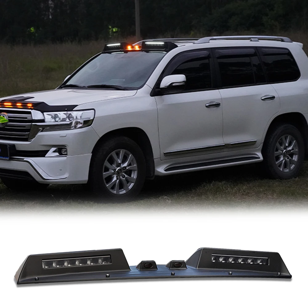 Top Light Luggage Rack Off-road Adventure Lamp For Toyota Land Cruiser FJ200 LC200 2008-2021 Roof  Led Light Bar