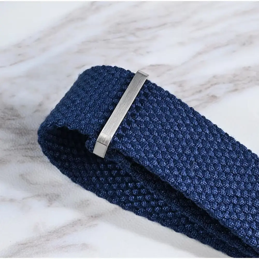 San Martin Braided Linen Watch Strap 22mm 20mm Paratrooper Watchband Fabric Watch Band Buckle Belt Breathable BD0012