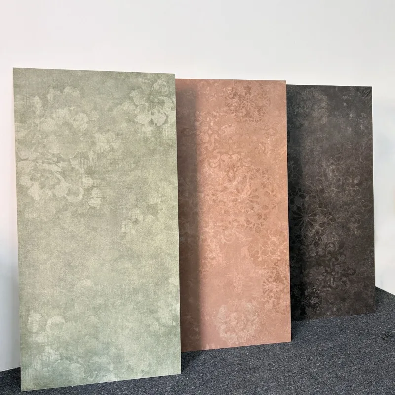 French retro floral soft light all-ceramic tiles, dining hotel wall tiles, tiles