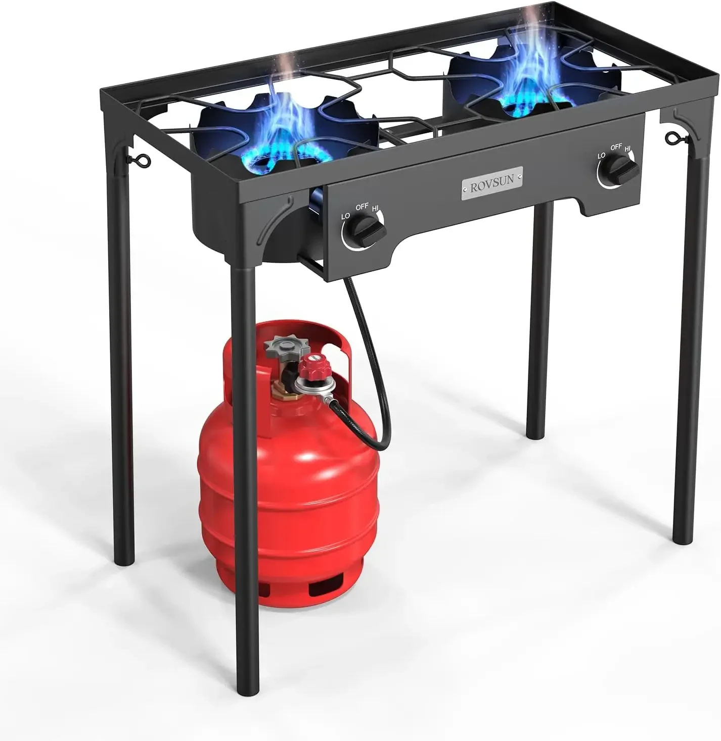 Burner Outdoor Propane Gas Stove 150,000 BTU High Pressure Stand Cooker for Backyard Cooking Camping Home Brewing