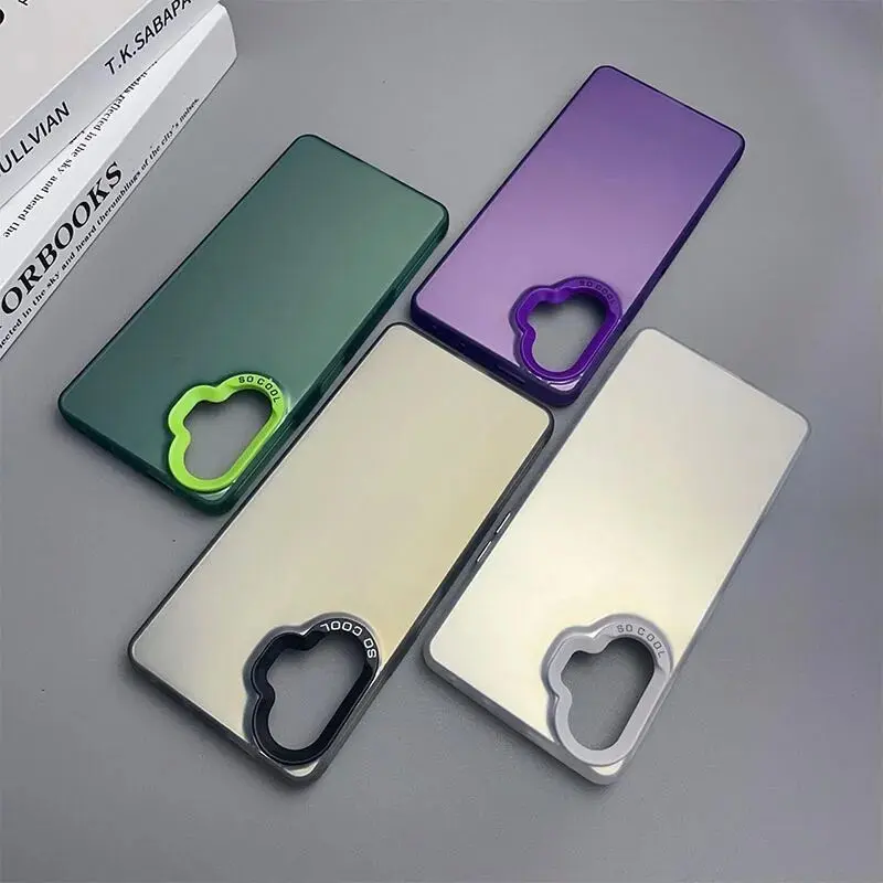 Para Xiaomi Poco F3 GT funda Xiaomi Poco F3 GT funda de teléfono de lujo láser metálico Aurora Color cubierta de parachoques a prueba de golpes