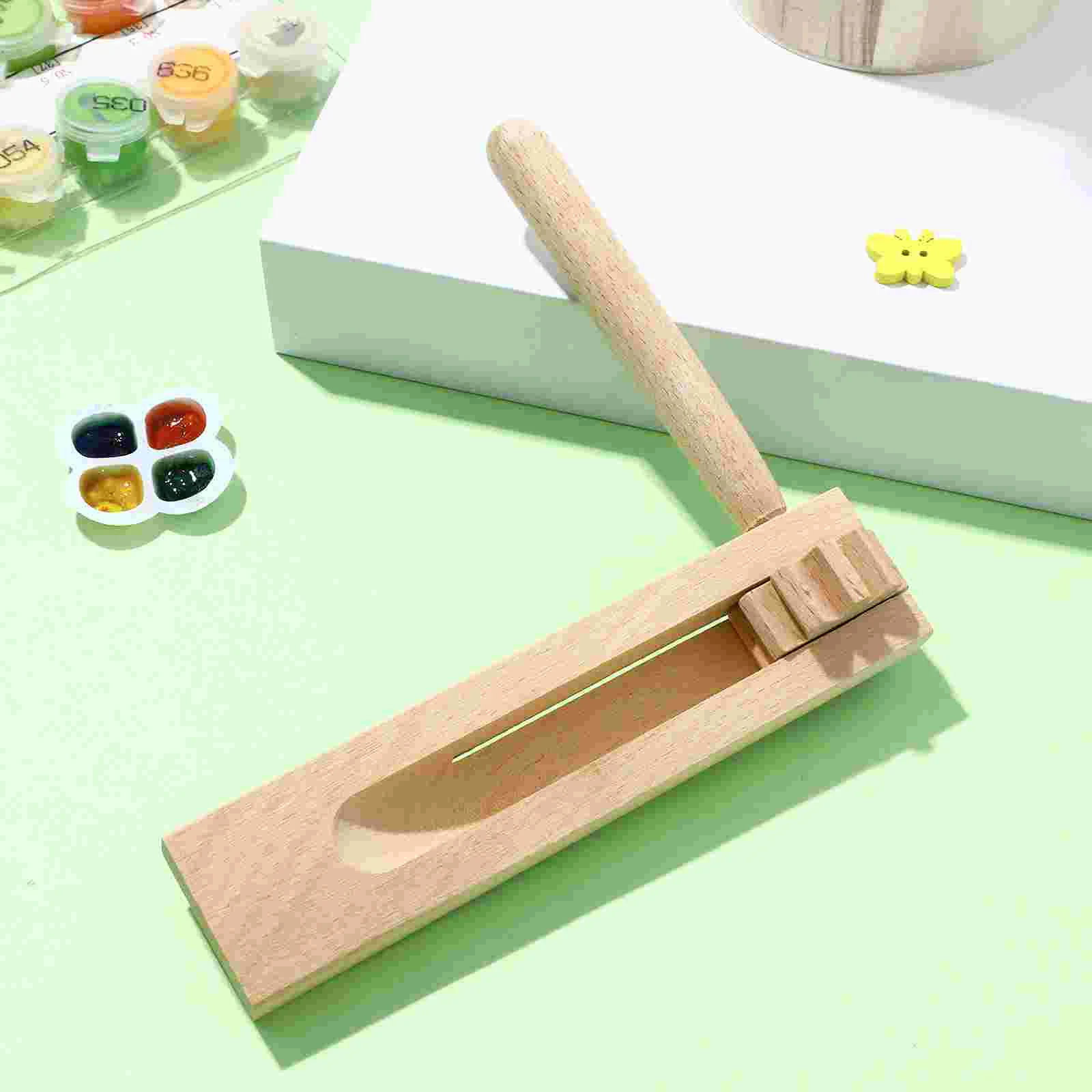 2 pezzi di giocattoli soundboard percussioni in legno strumento regalo sportivo nacchera a mano per bambini musicali beige educativi per bambini