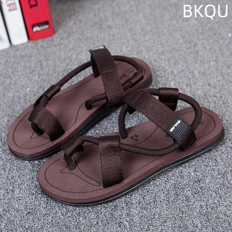 Summer Couple Style 3-color Rope with Flip-flops Fashion Fashion Beach Shoes Comfortable Non-slip Fashion Trend Wear-resistant