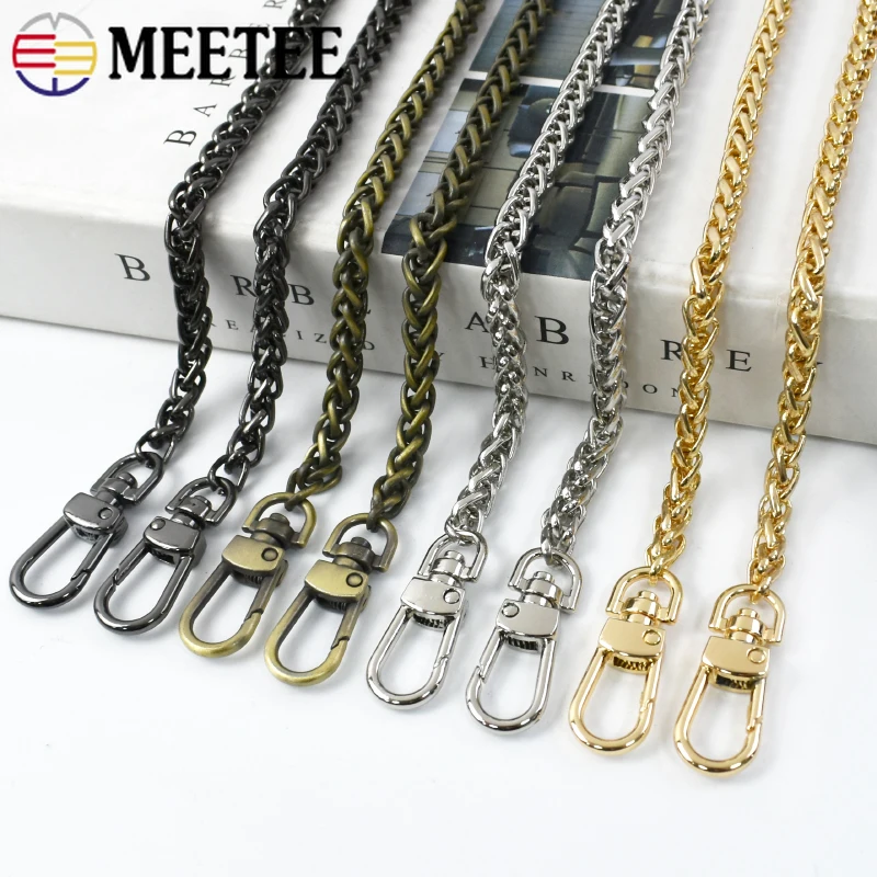 

1Pc Bag Chain Strap Hook 100/110/120cm Metal Chains Buckle Handbag Replacement Crossbody Straps Leather Hardware Accessories