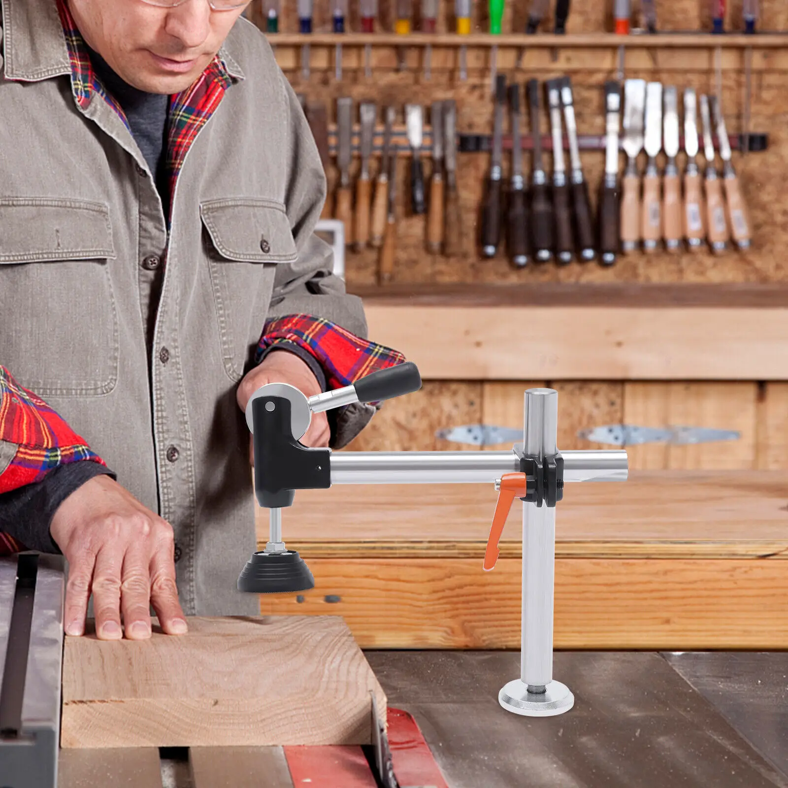 منشار طاولة النجارة، مشبك يدوي، لوحة طاولة منزلقة دقيقة، منشار كونترتوب