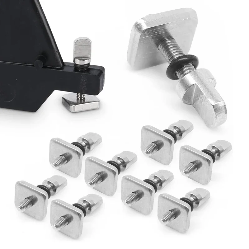 2pc Surfboard Cruiser Yacht Accessories Fishtail Screws 304 Stainless Steel Rudder Hand Screws Marine Parts  Accessories