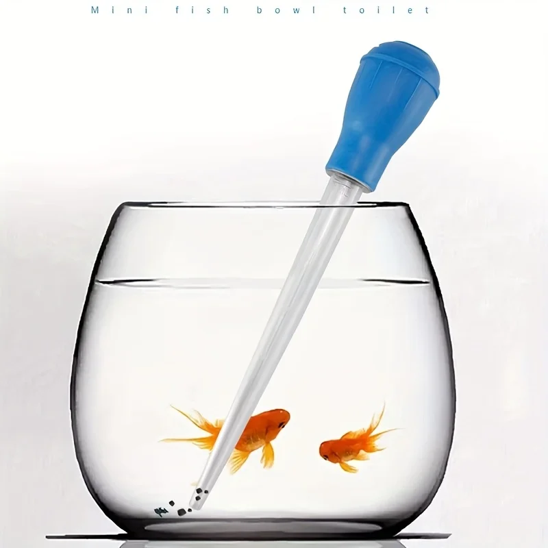 1pc color random fish tank toilet, water exchanger, mini fecal suction device, fish tank cleaning, sewage suction device, bathtu
