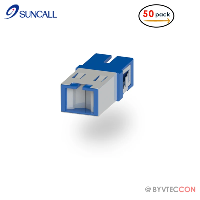 

Suncall Fiber Optic Adapter SM APC OM3 OM4 SC Simplex Internal Shutter Fiber Optic Connector No Flange Singlemode SC-SC Coupler