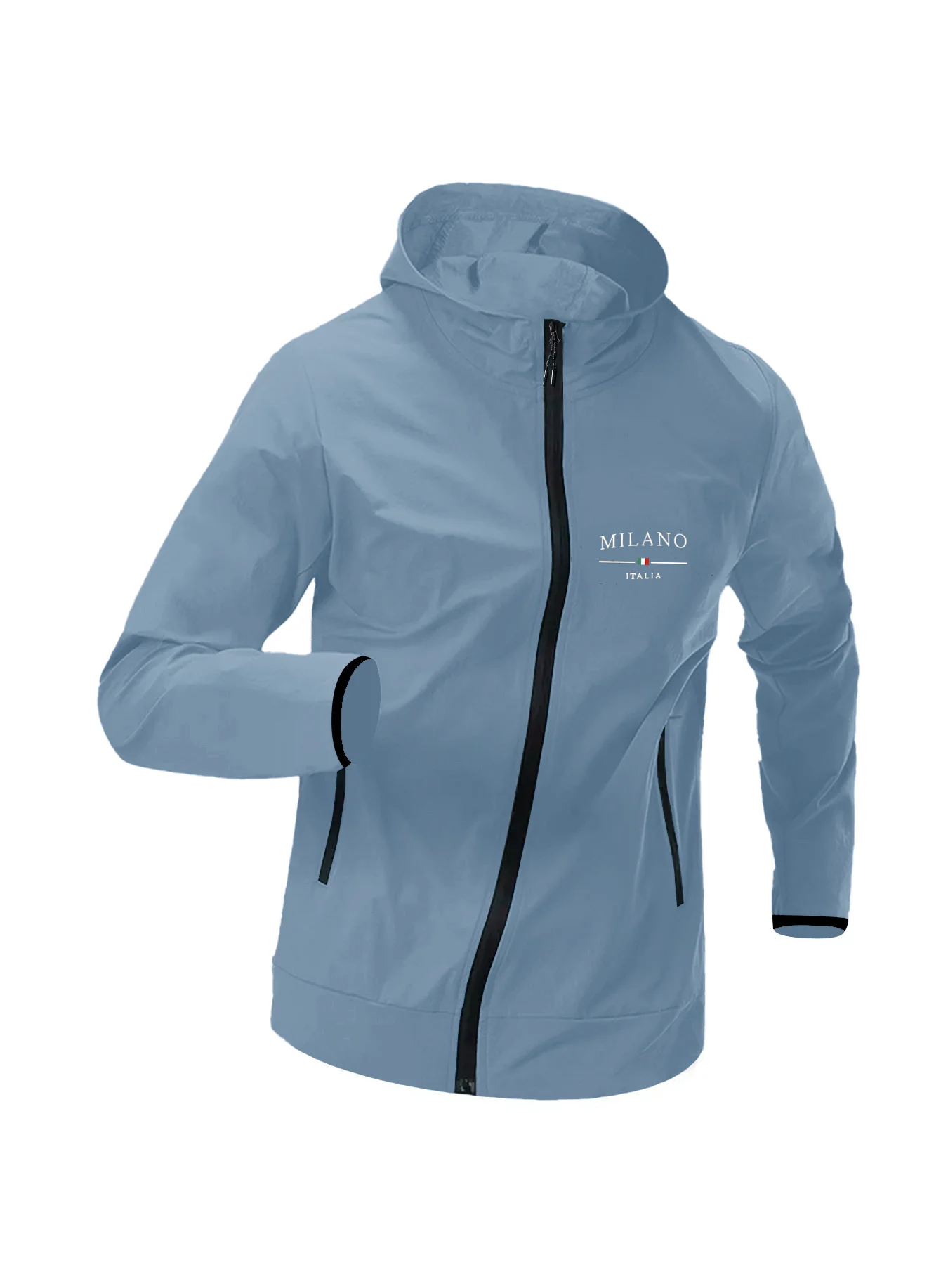 

Мужская летняя тонкая куртка с капюшоном 2025 года с принтом простых узоров и универсальная повседневная куртка для молодежи.