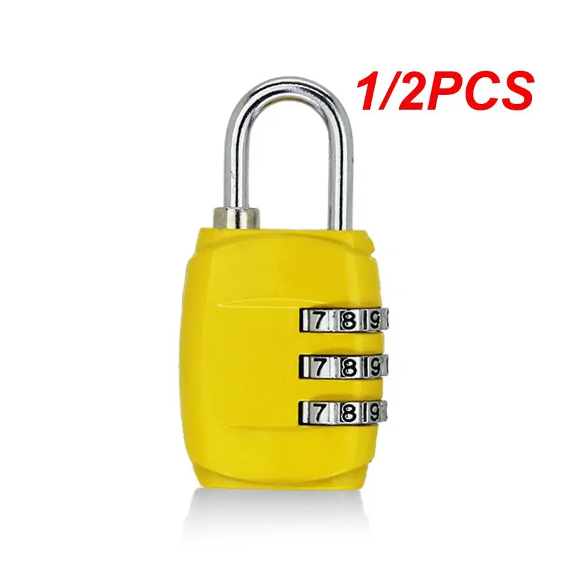 1/2PCS Luggage Travel Lock 3 Dial Digit Password Lock Combination Suitcase Luggage Metal Code Password Lock Padlock