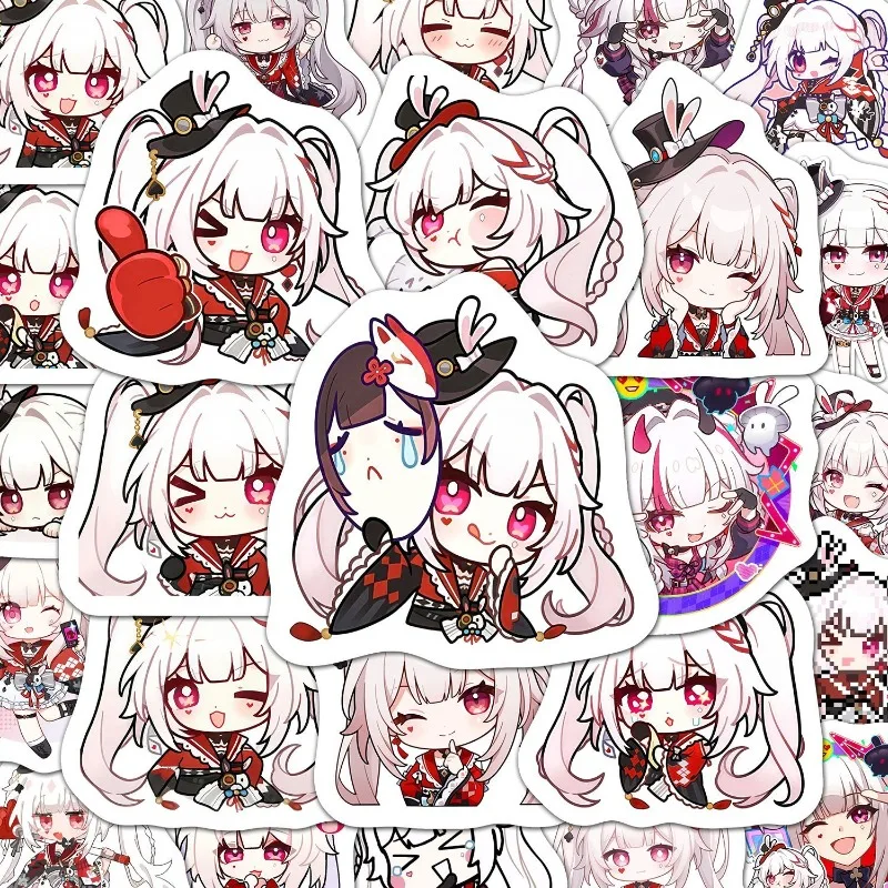 

60 шт. игровые стикеры Honkai: Star Rail, аниме-тематика, персонажи Sparxie, кавайная Q-версия, декоративные водонепроницаемые наклейки для творчества, подарок-игрушка