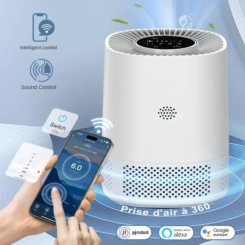 Smart Home Air Purifier with APP Control Smart Air Purifier Eliminates Formaldehyde Odors Smoke and Dust Particles Pet Hair