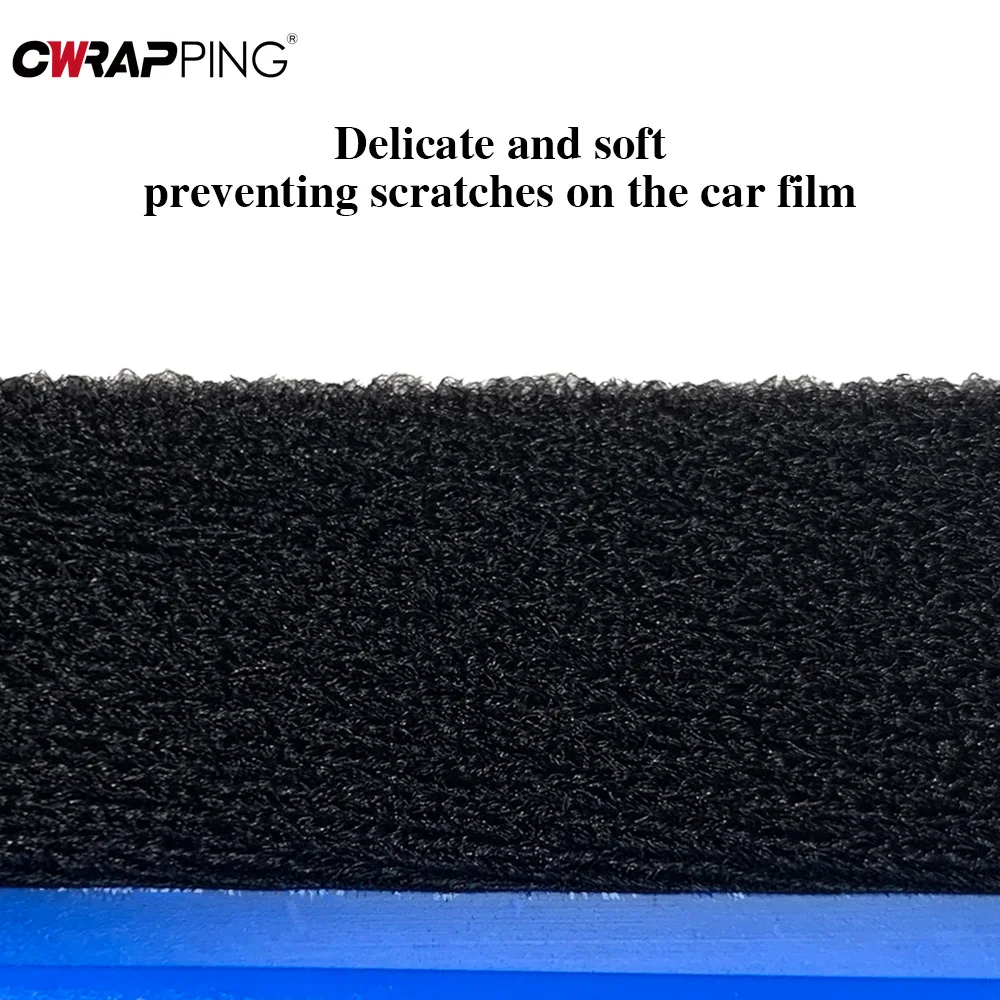 Car Vinyl Wrapping Film Blue Squeegee Suede Felt Scraper Wholesale 5/10/20pcs Squeegee for Automobile Window Film Tools