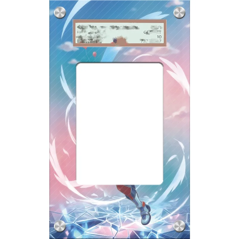 Art Display for Pokemon Skyla Card PTCG Keychain Anime Game Collectibles Anime Merchandise Acrylic Protective Case Toys Gift