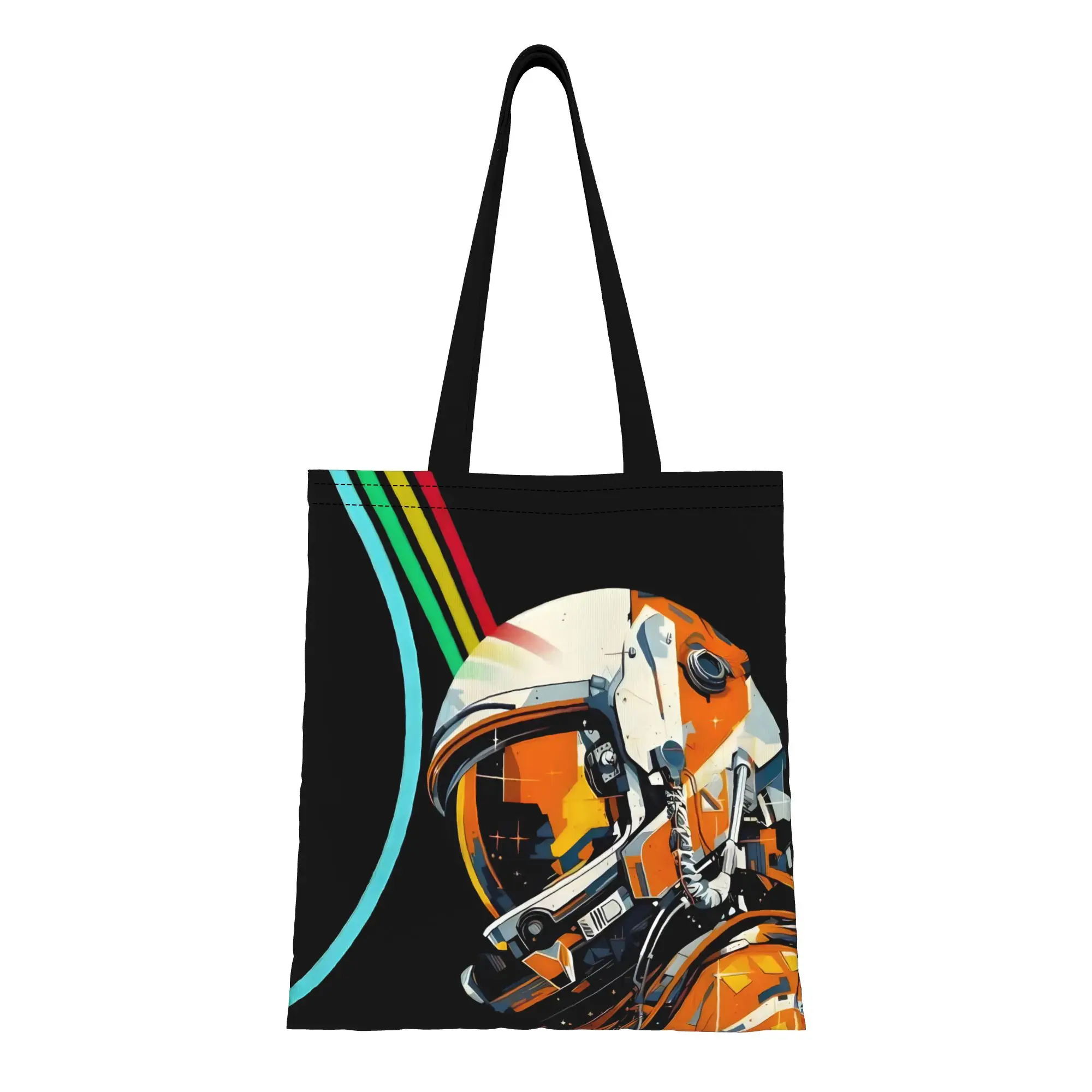 1PC Large Capacity Sci Fi Looter Arc-Raider Loot Extract Canvas Tote Bag Foldable Chic Pattern No Closed Design