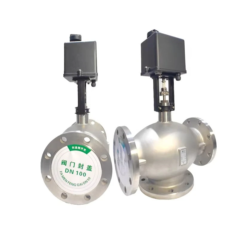 

DN65 DN50 Stainless Steel 2way Electric Regulating Valve Electric Proportional Control Valve RS485 AC24V Linear Actuator Valve
